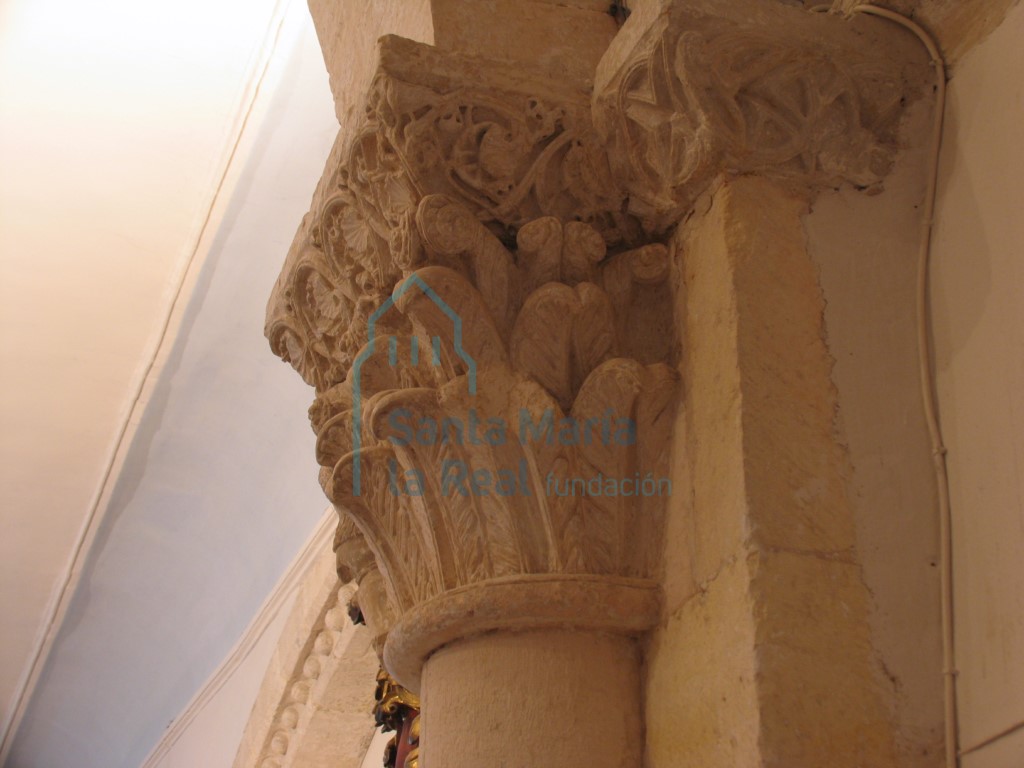Capitel del arco triunfal. Lado del evangelio