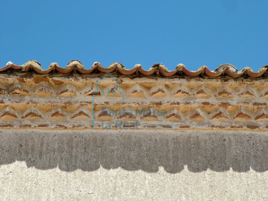 Detalle de la cornisa