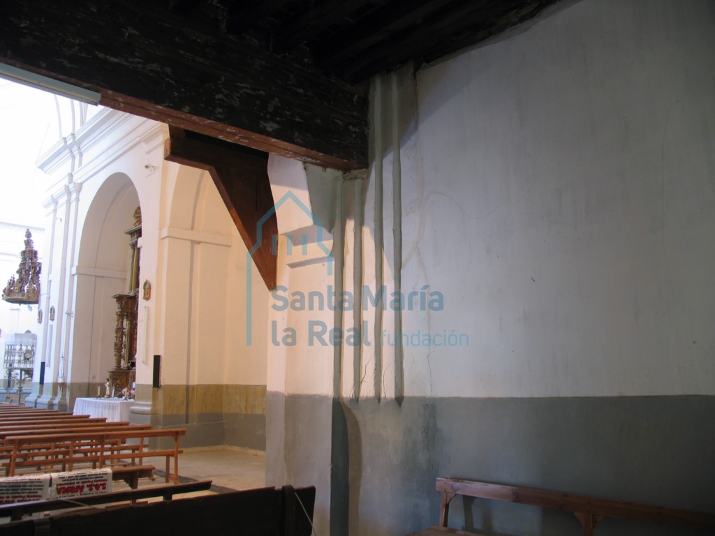 Vista de la nave desde el sotocoro
