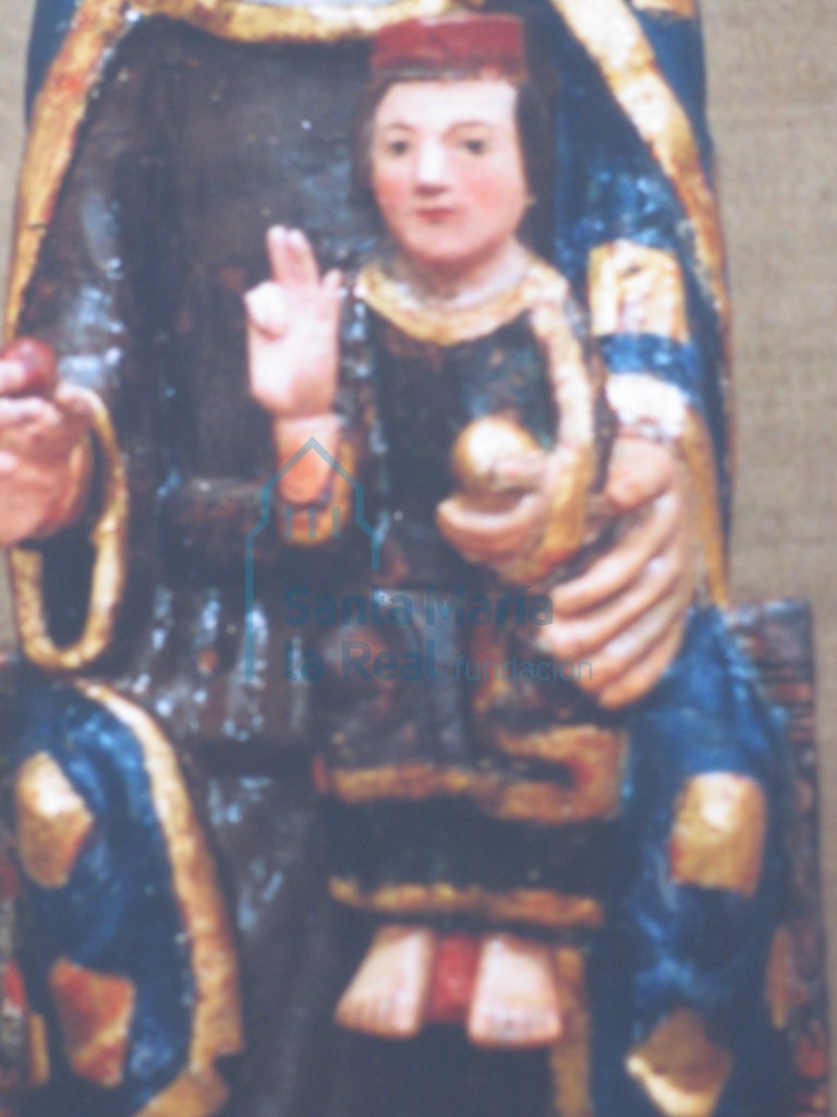 Detalle de la Virgen de Nuestra Señora del Tormejón