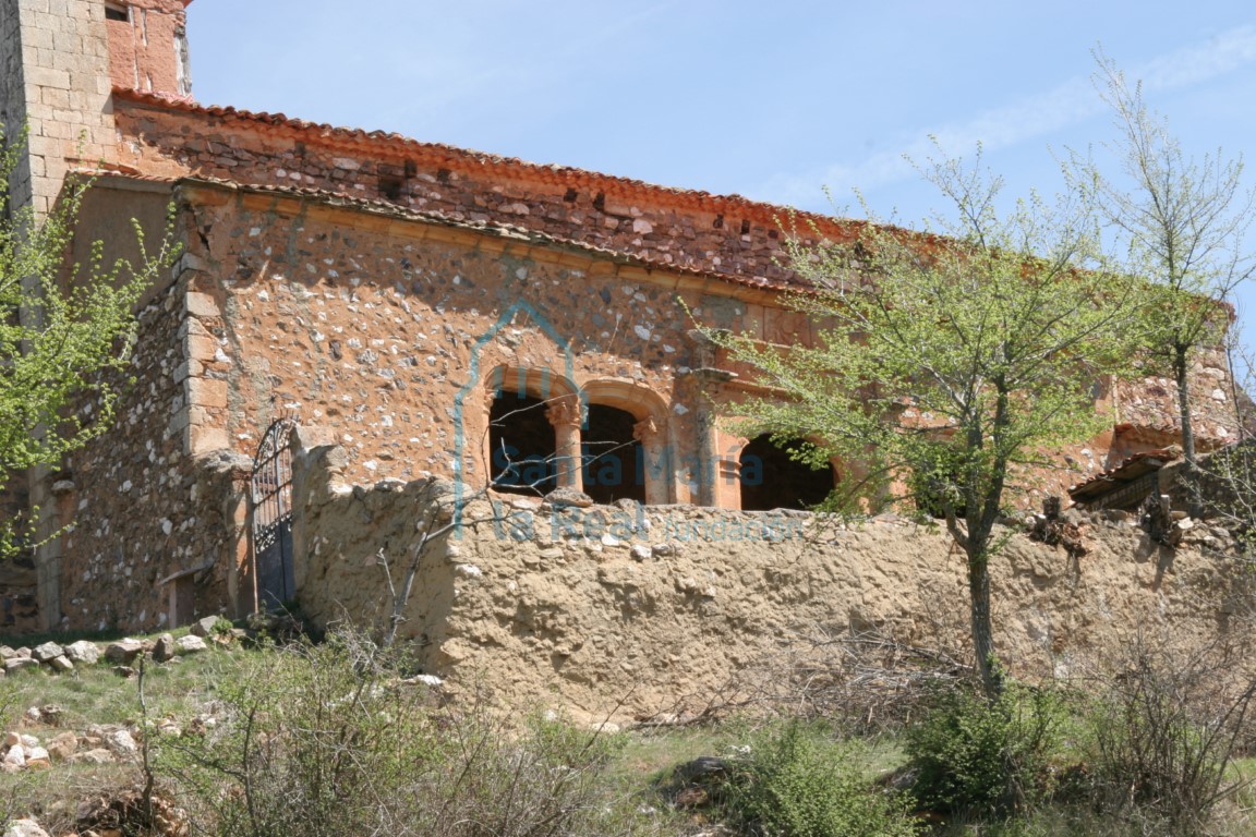 Vista de la arquería meridional