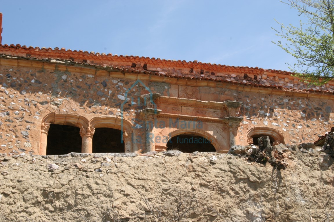 Vista de la arquería meridional