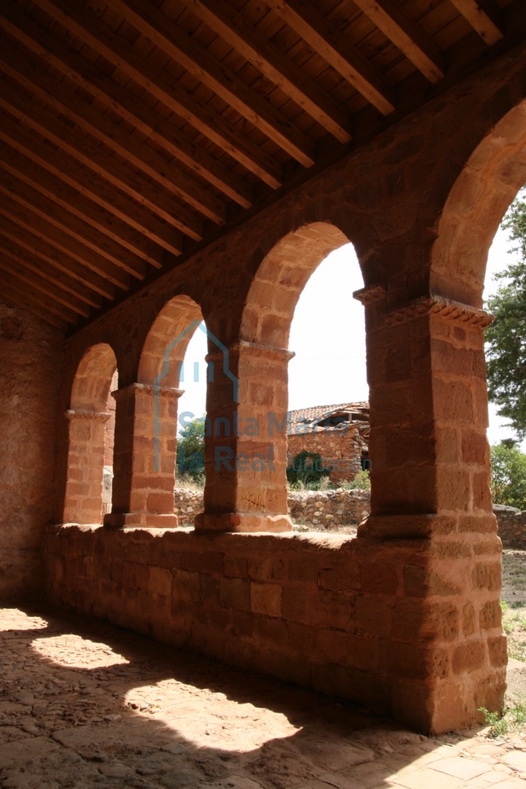 Interior del pórtico