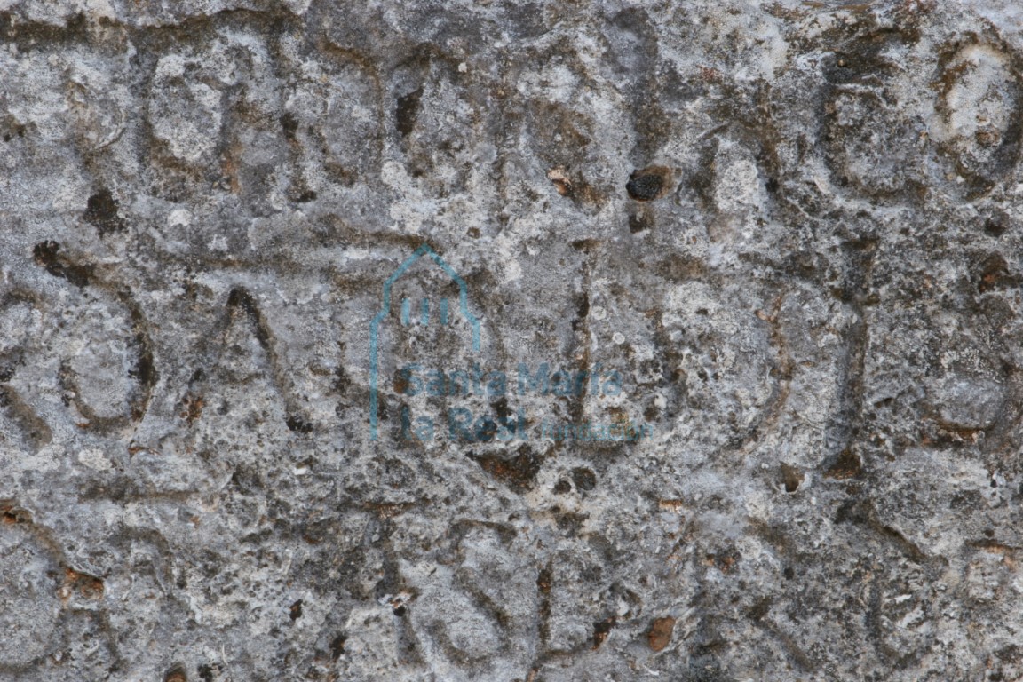 Detalle de la inscripción