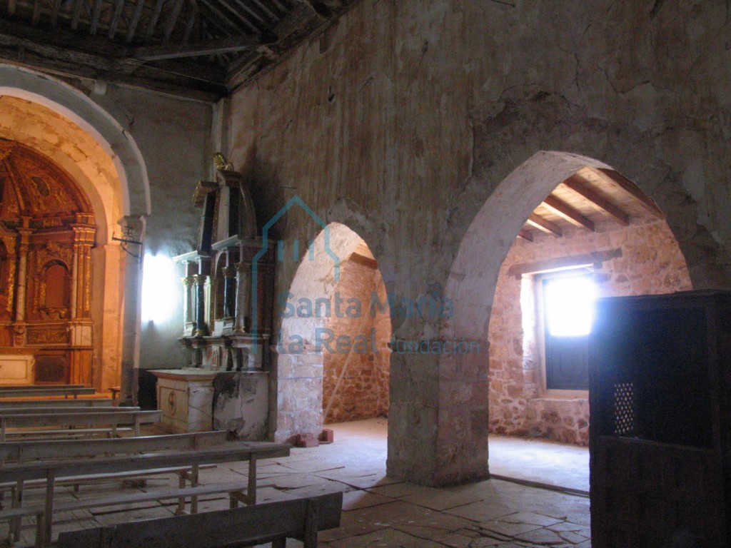 Vista del pórtico desde el interior