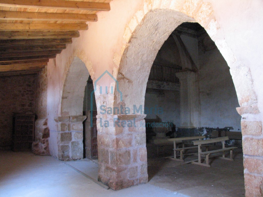 Interior del pórtico