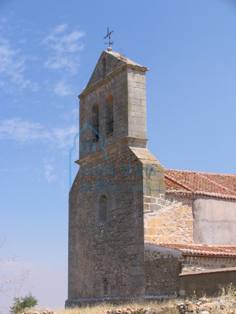 Vista del hastial oeste