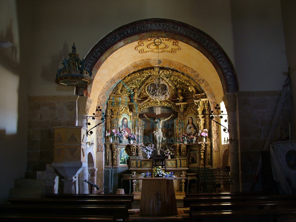 Vista del interior desde los pies