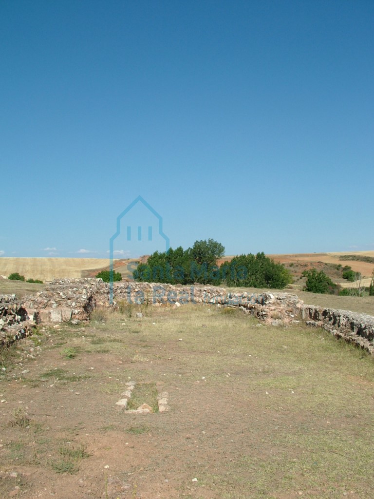 Interior de la ermita desde los pies