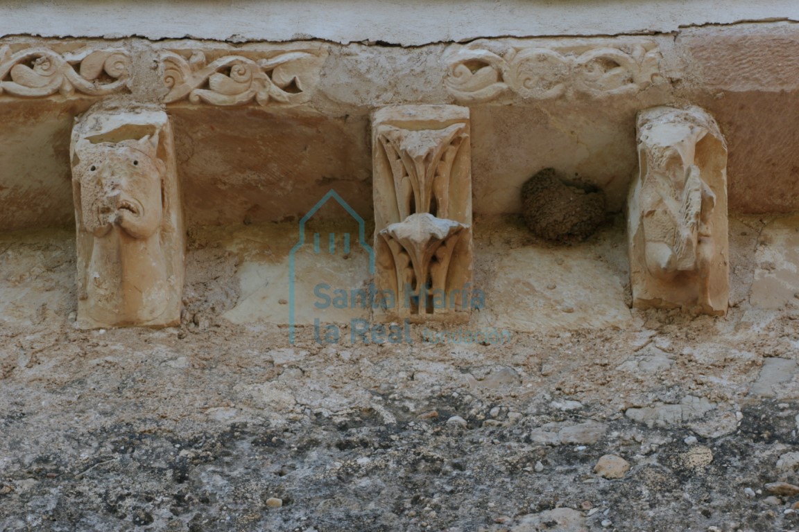 Canecillos del muro meridional de la nave