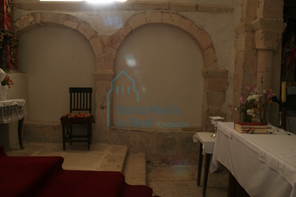 Arquería del presbiterio