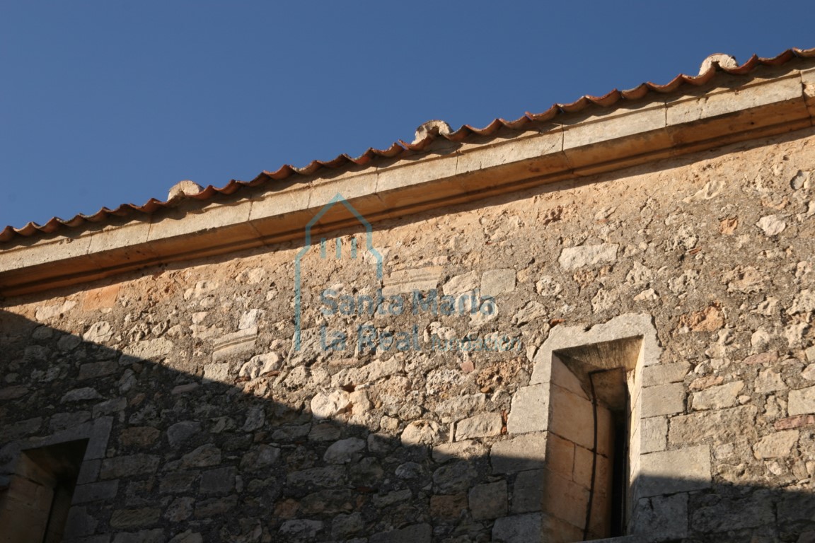 Detalle de la fachada sur