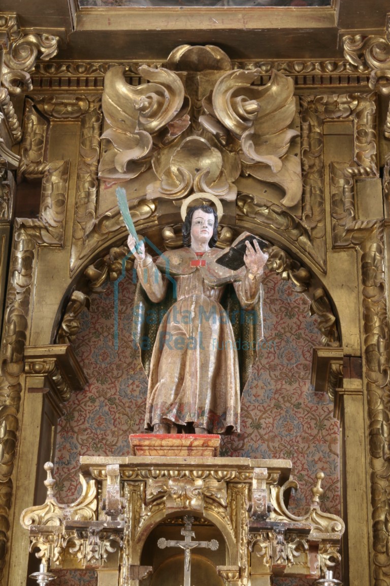 Detalle del retablo de la cabecera