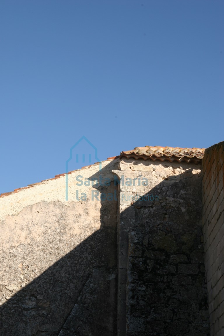 Detalle de la fachada situada en el noroeste