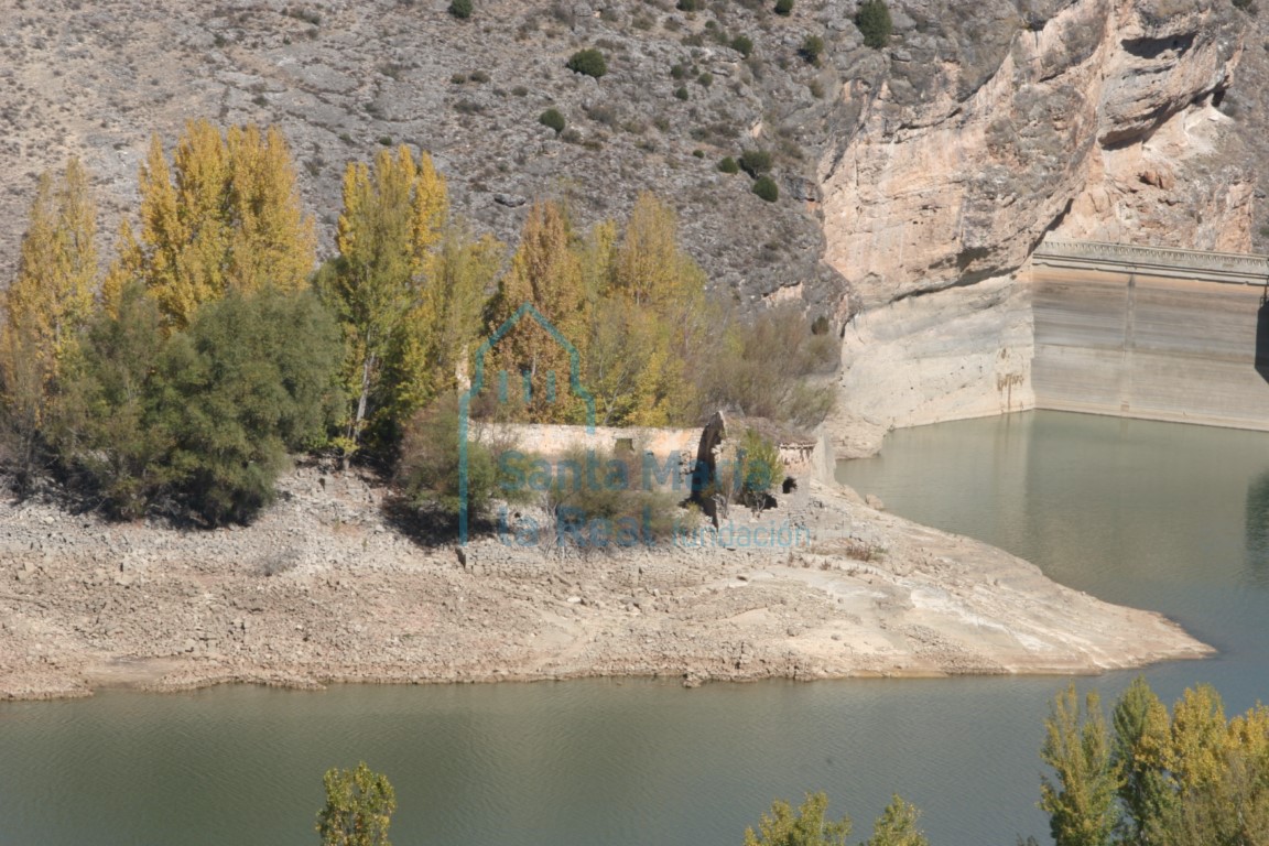 Vista de los restos del templo