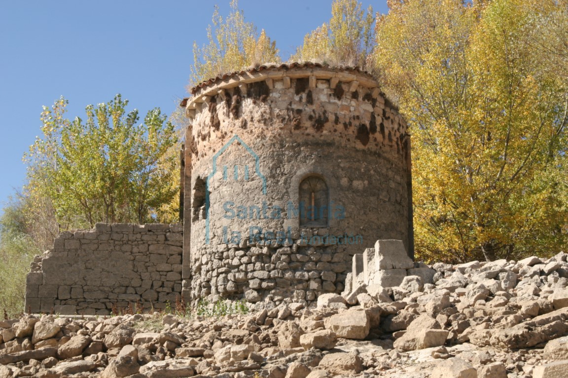 Vista del exterior del ábside