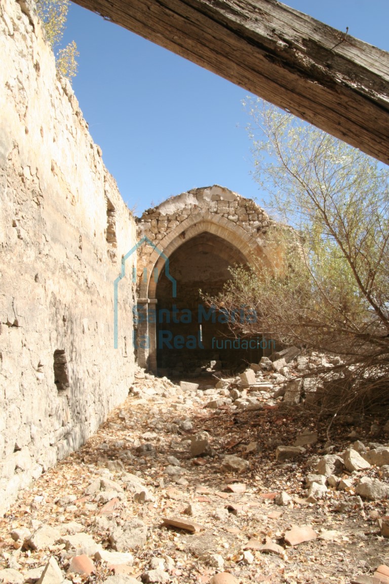 Vista del interior de la cabecera desde la nave