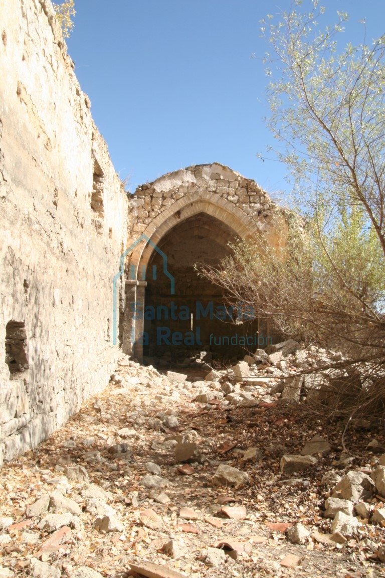 Vista del interior de la cabecera desde la nave