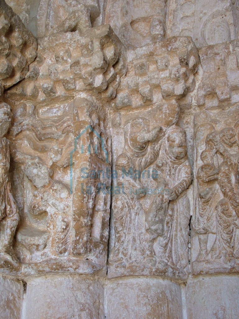 Capiteles de la portada. Escenas de la Matanza de los inocentes