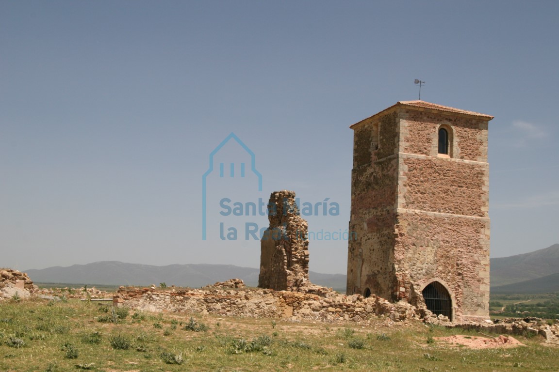 Vista de las ruinas desde el noroeste