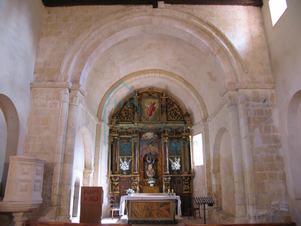 Vista del interior de la cabecera