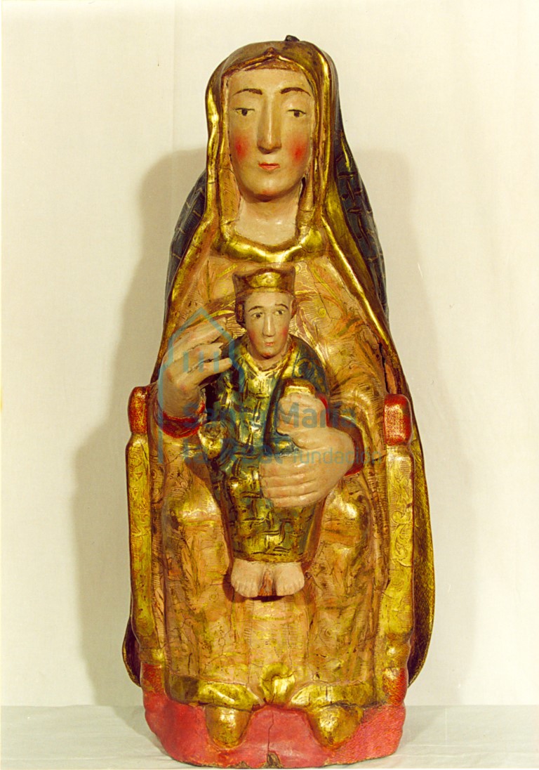 Virgen con el Niño: la Virgen rodea el cuerpo del Niño con las manos en actitud protectora. Virgen sustentante. En el Museo Diocesano y Catedralicio