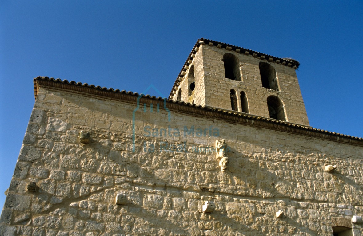 Detalle del muro sur y torre
