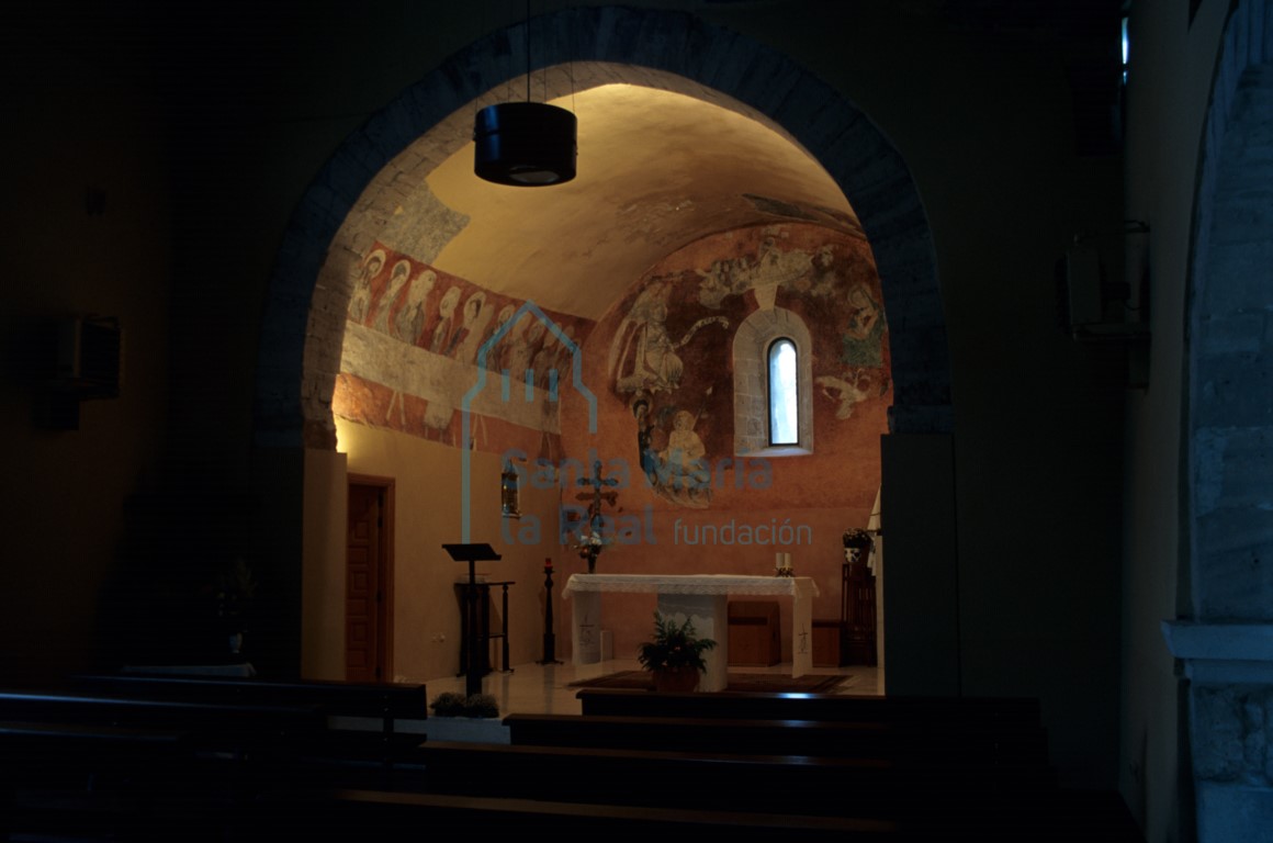 Vista del interior de la cabecera