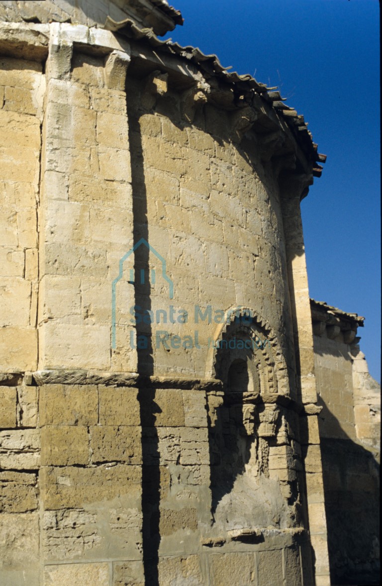 Vista del exterior del ábside