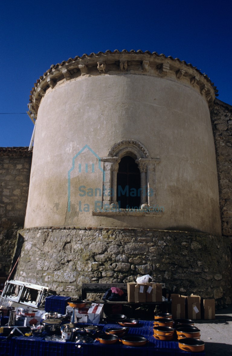 Vista del exterior del ábside