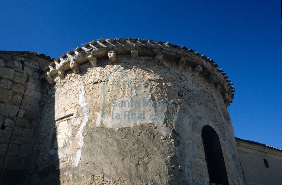 Vista del exterior del ábside