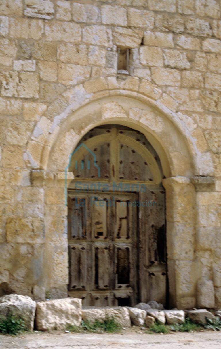 Portada occidental antes de la restauración