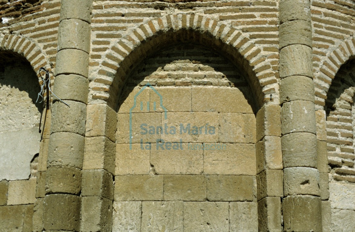 Detalle del exterior del ábside central