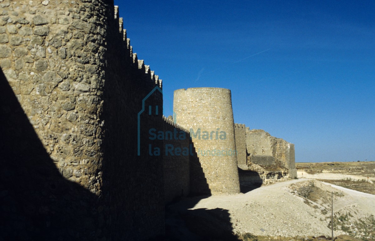 Vista de lado este de las murallas