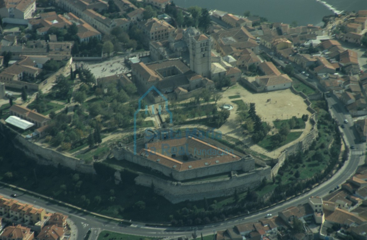 Vista aérea del castillo de Zamora