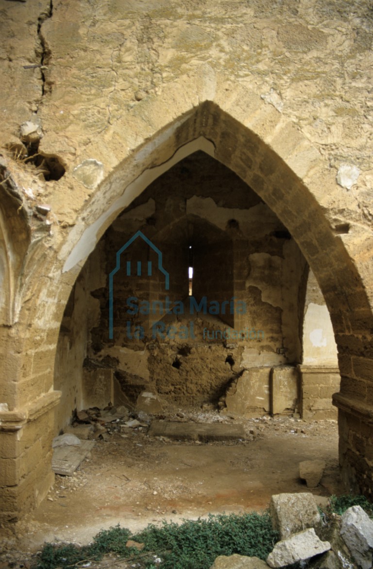 Interior de las ruinas de San Nicolás