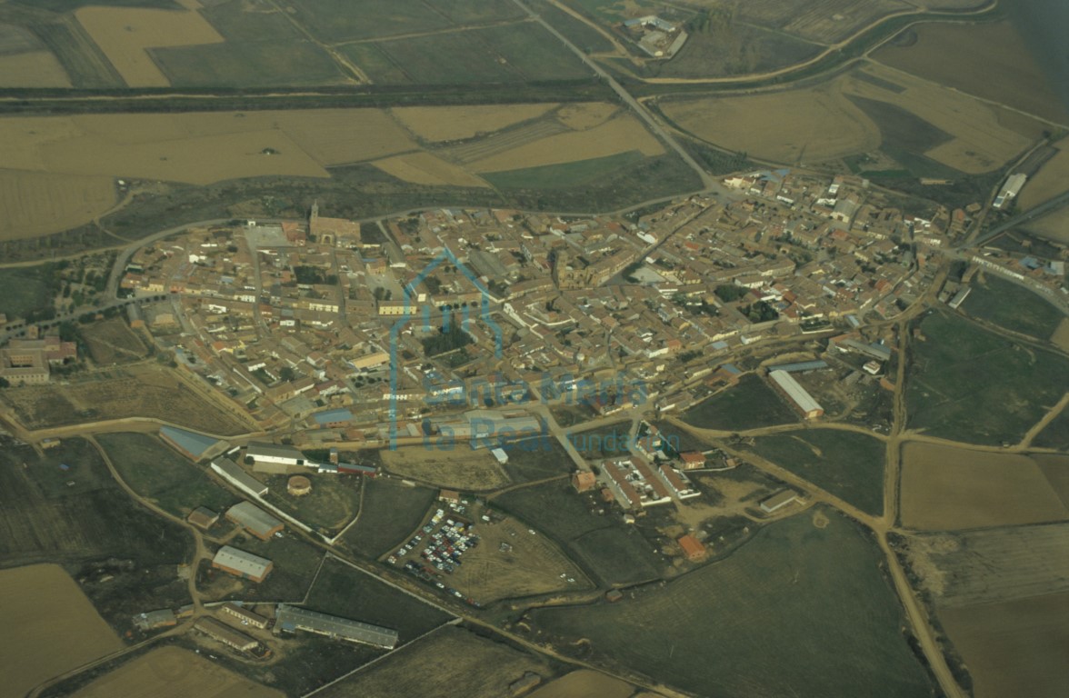 Vista aérea de Castroverde de Campos