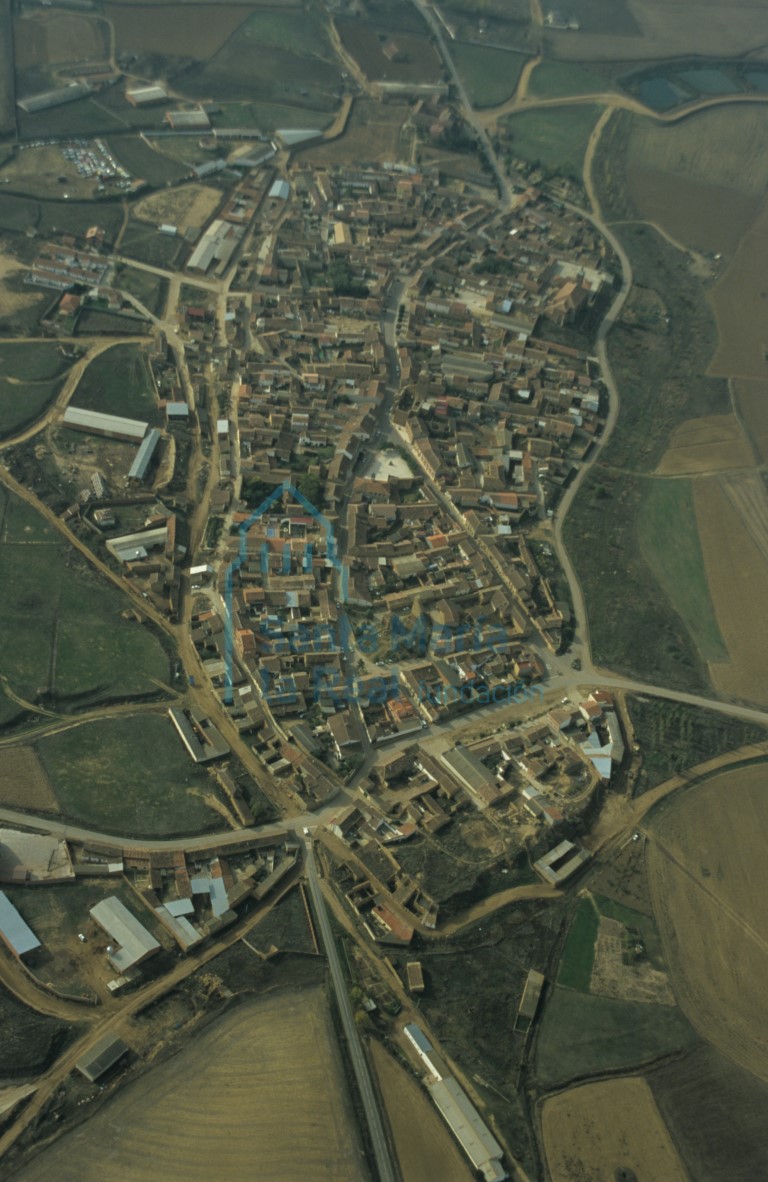 Vista aérea de Castroverde de Campos