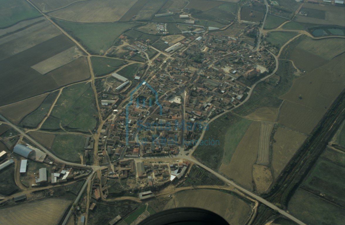 Vista aérea de Castroverde de Campos