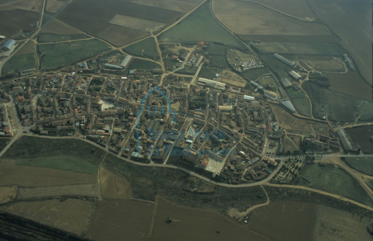 Vista aérea de Castroverde de Campos