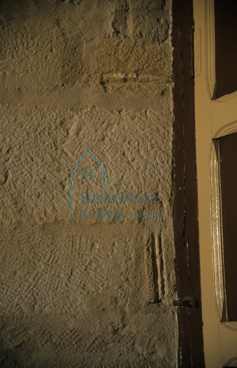 Detalle de la jamba de la puerta