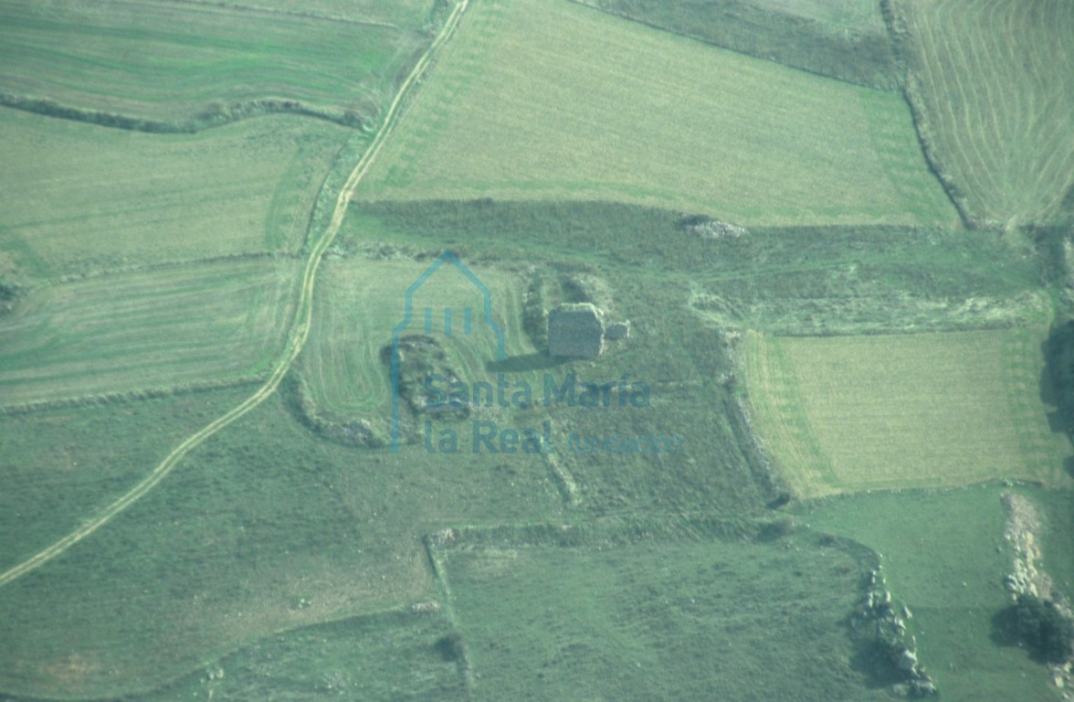 Vista aérea del castillo de Castrotorafe