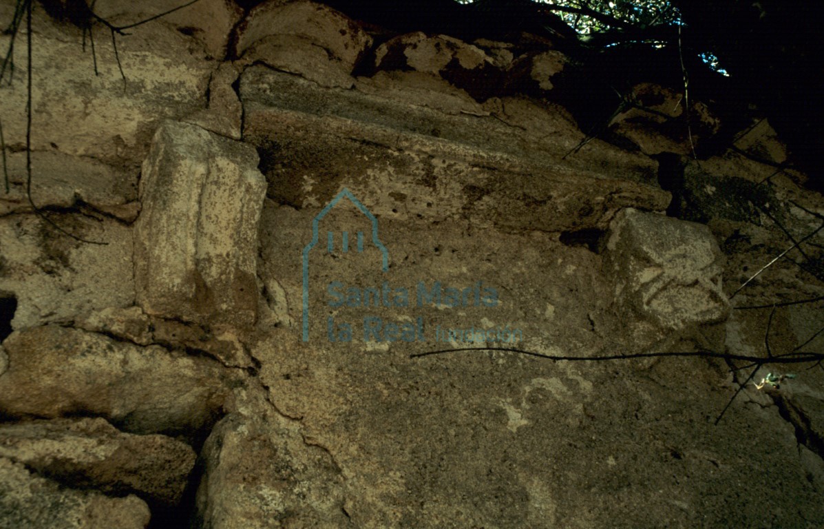 Detalle del muro sur