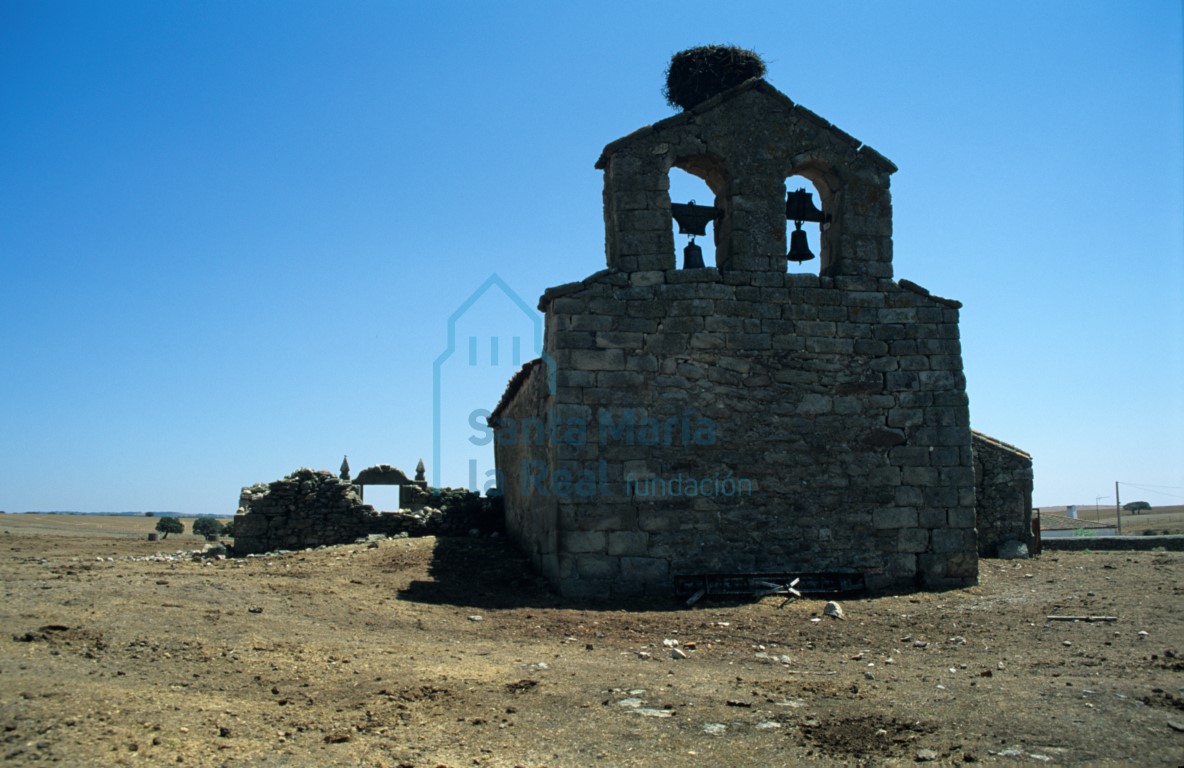 Vista de la espadaña