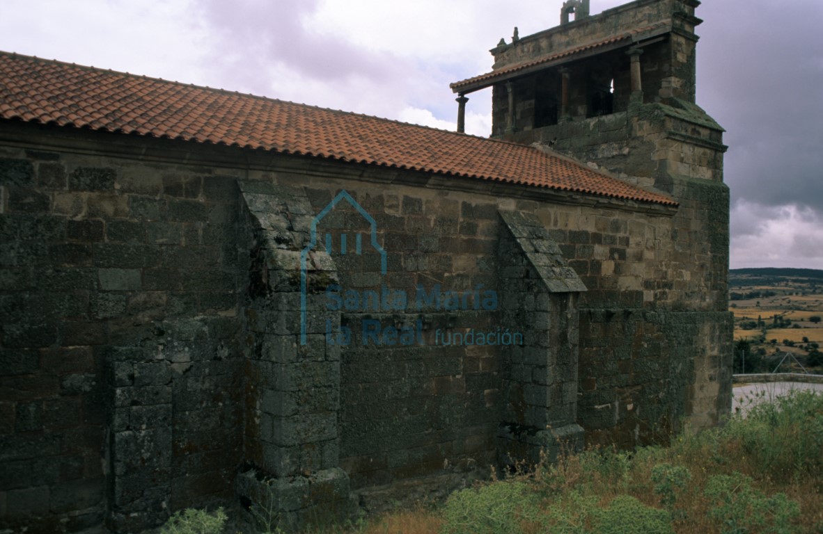 Vista de la fachada norte