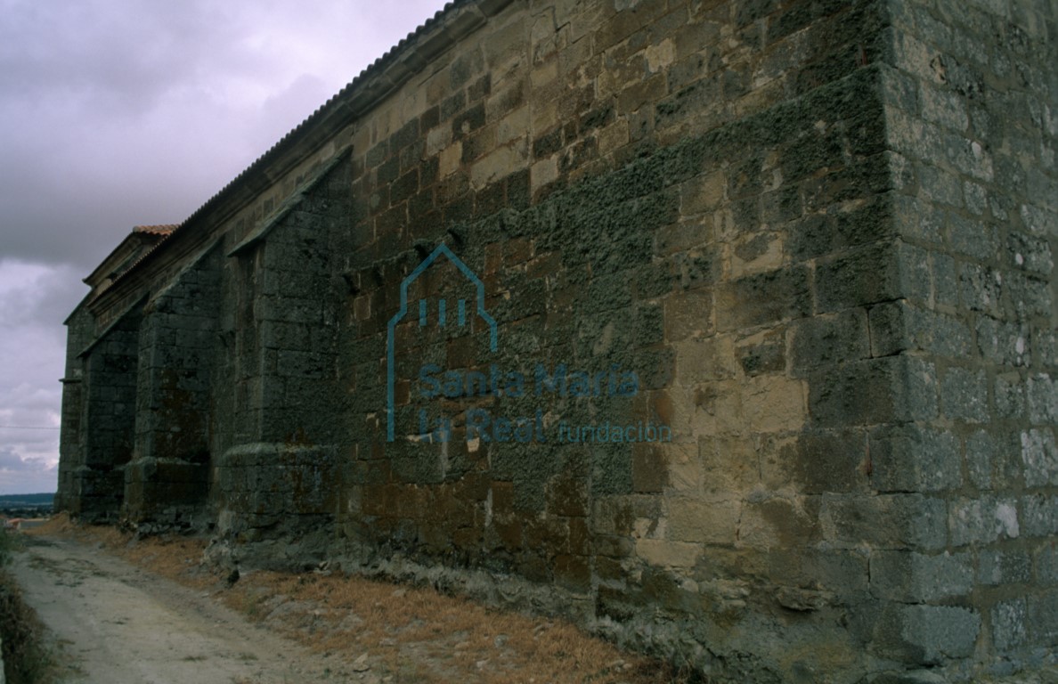 Detalle del muro septentrional