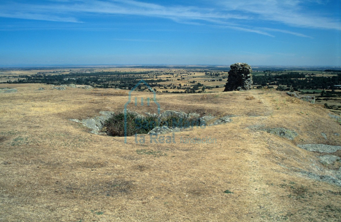 Vista de los restos del castillo