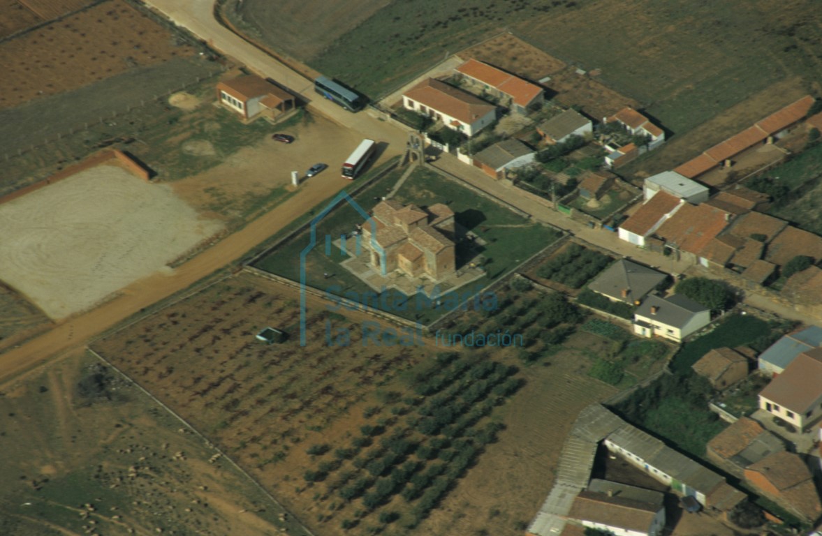 Vista aérea del pueblo