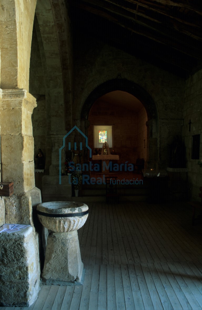 Vista del interior de la iglesia