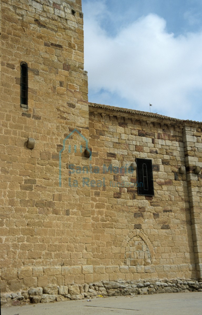 Detalle del muro meridional